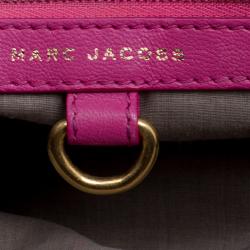 Pre Owned Marc Jacobs Pink Quilted Leather Stam Satchel