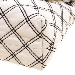 Pre Owned Marc Jacobs Off White Quilted Leather Baroque Single Shoulder Bag