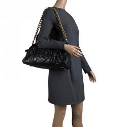 Pre Owned Marc Jacobs Black Quilted Leather Satchel