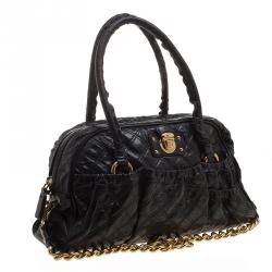 Pre Owned Marc Jacobs Black Quilted Leather Satchel