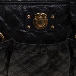 Pre Owned Marc Jacobs Black Quilted Leather Satchel