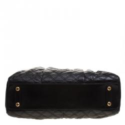Pre Owned Marc Jacobs Black Quilted Leather Satchel
