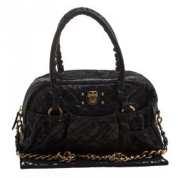 Pre Owned Marc Jacobs Black Quilted Leather Satchel