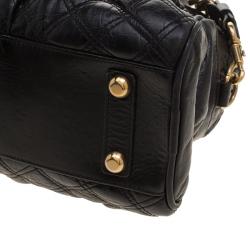 Pre Owned Marc Jacobs Black Quilted Leather Satchel