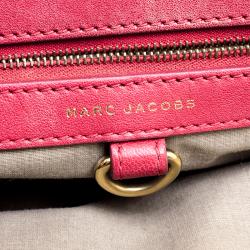 Pre Owned Marc Jacobs Red Quilted Leather Stam Satchel