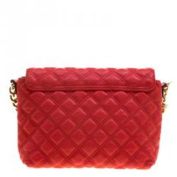 Marc Jacobs Red Quilted Leather Shoulder Bag