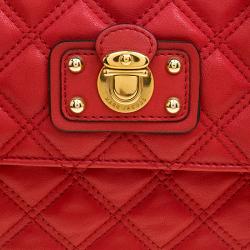 Marc Jacobs Red Quilted Leather Shoulder Bag