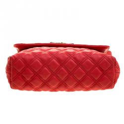 Marc Jacobs Red Quilted Leather Shoulder Bag