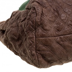 Pre Owned Marc Jacobs Brown Quilted Leather Chain Shoulder Bag