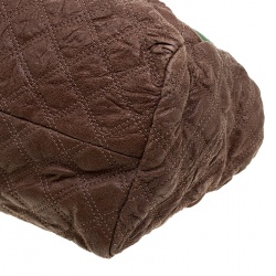Pre Owned Marc Jacobs Brown Quilted Leather Chain Shoulder Bag