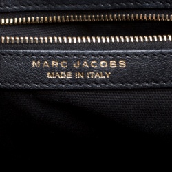 Pre Owned Marc Jacobs Black Leather Stam Satchel