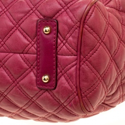 Pre Owned Marc Jacobs Pink Quilted Leather Stam Shoulder Bag