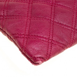 Marc Jacobs Red Quilted Leather Wristlet Clutch
