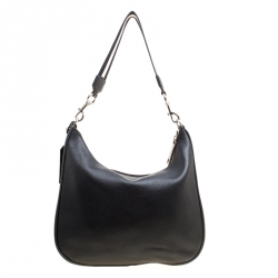 Pre Owned Marc Jacobs Black Leather Ghotham Hobo
