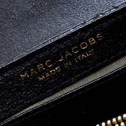 Pre Owned Marc Jacobs Black Quilted Coated Canvas Bow Shoulder Bag