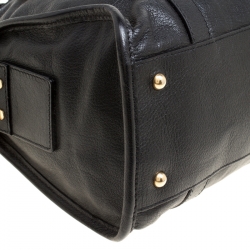 Marc Jacobs Black Leather Wellington Fulton Top Handle Bag