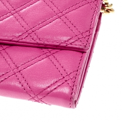 Pre Owned Marc Jacobs Pink Quilted Leather Crossbody Bag