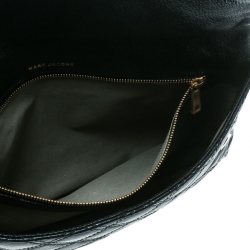 Pre Owned Marc Jacobs Black Quilted Leather Eugenie Clutch