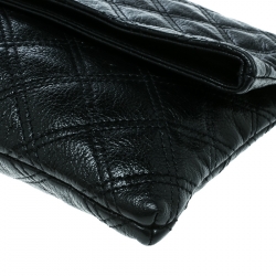 Pre Owned Marc Jacobs Black Quilted Leather Eugenie Clutch