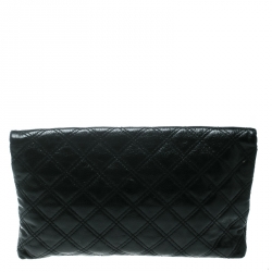 Pre Owned Marc Jacobs Black Quilted Leather Eugenie Clutch