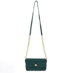 Marc Jacobs Green Quilted Leather Small Single Shoulder Bag Marc Jacobs