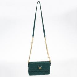 مملوكة مسبقًا Marc Jacobs Green Quilted Leather Small Single Shoulder Bag