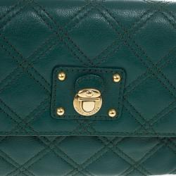 مملوكة مسبقًا Marc Jacobs Green Quilted Leather Small Single Shoulder Bag