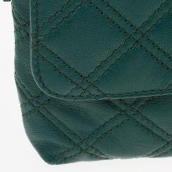 مملوكة مسبقًا Marc Jacobs Green Quilted Leather Small Single Shoulder Bag