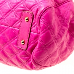 Pre Owned Marc Jacobs Pink Quilted Leather Stam Shoulder Bag