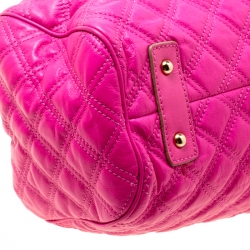 Pre Owned Marc Jacobs Pink Quilted Leather Stam Shoulder Bag
