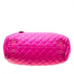 Pre Owned Marc Jacobs Pink Quilted Leather Stam Shoulder Bag
