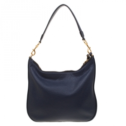 Pre Owned Marc Jacobs Navy Blue Leather Gotham Hobo Bag