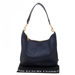Pre Owned Marc Jacobs Navy Blue Leather Gotham Hobo Bag