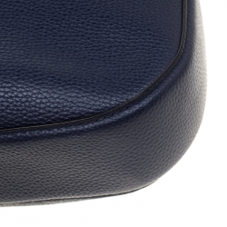 Pre Owned Marc Jacobs Navy Blue Leather Gotham Hobo Bag