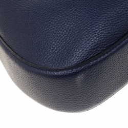 Pre Owned Marc Jacobs Navy Blue Leather Gotham Hobo Bag