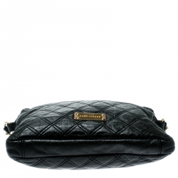 Pre Owned Marc Jacobs Black Quilted Leather iPad Chain Crossbody Bag