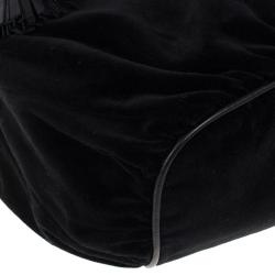 Pre Owned Marc Jacobs Kaleidoscope Flower Black Velvet Hobo 
