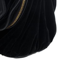Pre Owned Marc Jacobs Kaleidoscope Flower Black Velvet Hobo 