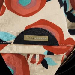 Pre Owned Marc Jacobs Kaleidoscope Flower Black Velvet Hobo 