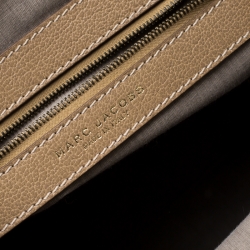 Pre Owned Marc Jacobs Light Brown Quilted Leather Stam Shoulder Bag