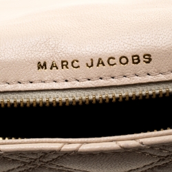 Pre Owned Marc Jacobs Beige Quilted Leather Eugenie Clutch