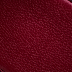 Pre Owned Marc Jacobs Red Leather Double Zip Crossbody Bag