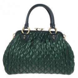Pre Owned Marc Jacobs Little Stam Quilted Leather Shoulder Bag