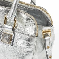 Pre Owned Marc Jacobs Eve Metallic Leather Shopper