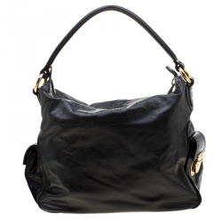 Pre Owned Marc Jacobs Black Leather Multi Pocket Shoulder Bag