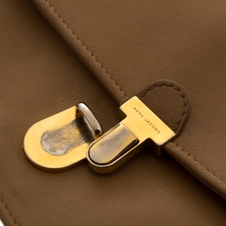Pre Owned Marc Jacobs Tan Leather Crossbody Bag 