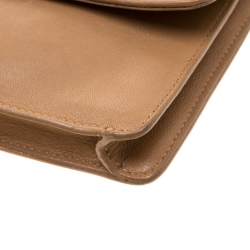 Pre Owned Marc Jacobs Tan Leather Crossbody Bag 