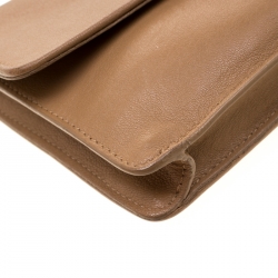 Pre Owned Marc Jacobs Tan Leather Crossbody Bag 