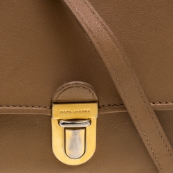 Pre Owned Marc Jacobs Tan Leather Crossbody Bag 