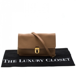 Pre Owned Marc Jacobs Tan Leather Crossbody Bag 